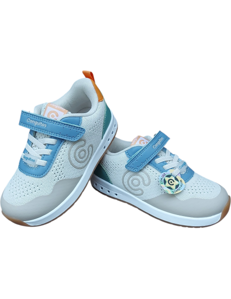 DEPORTIVO BAREFOOT GOFLEX BEIGE CONGUITOS