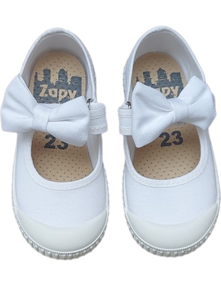 MARCEDITAS VELCRO LAZO ZAPY BLANCO