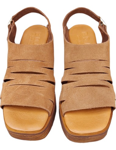SANDALIAS TACON TABACO