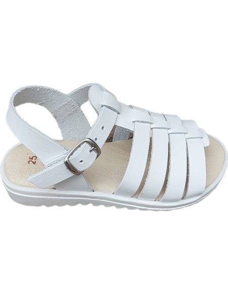 SANDALIA PIEL BLANCA GULLIVER