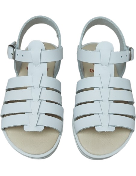 SANDALIA PIEL BLANCA GULLIVER