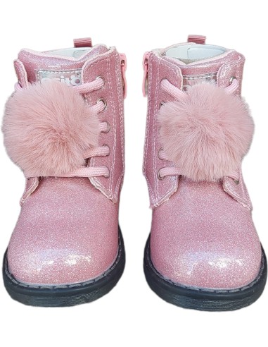 BOTA NIÑA CHAROL PURPURINA